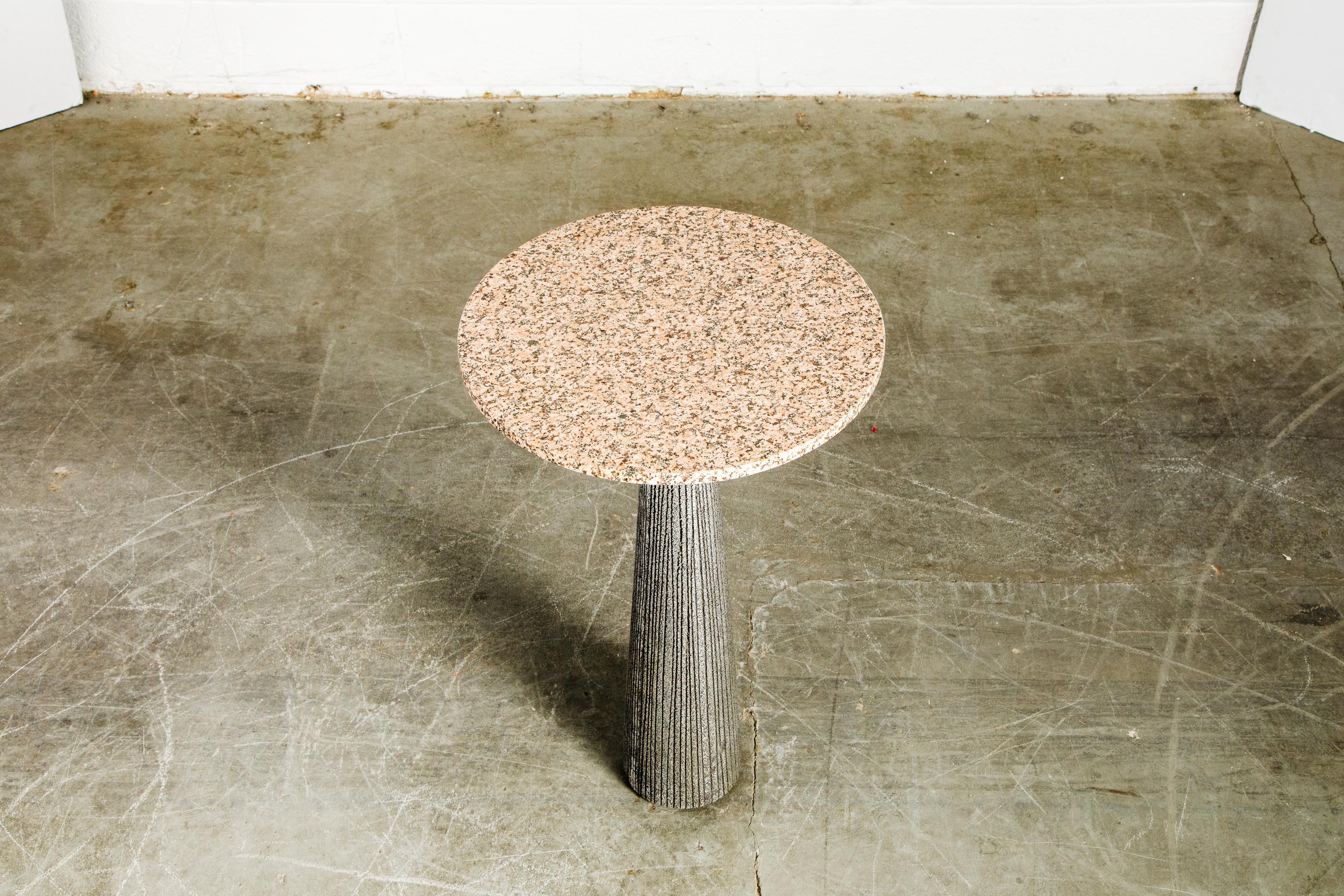 granite pedestal table