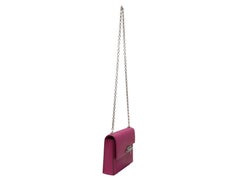 Rose Pourpre Hermes Mini Verrou Crossbody Bag
