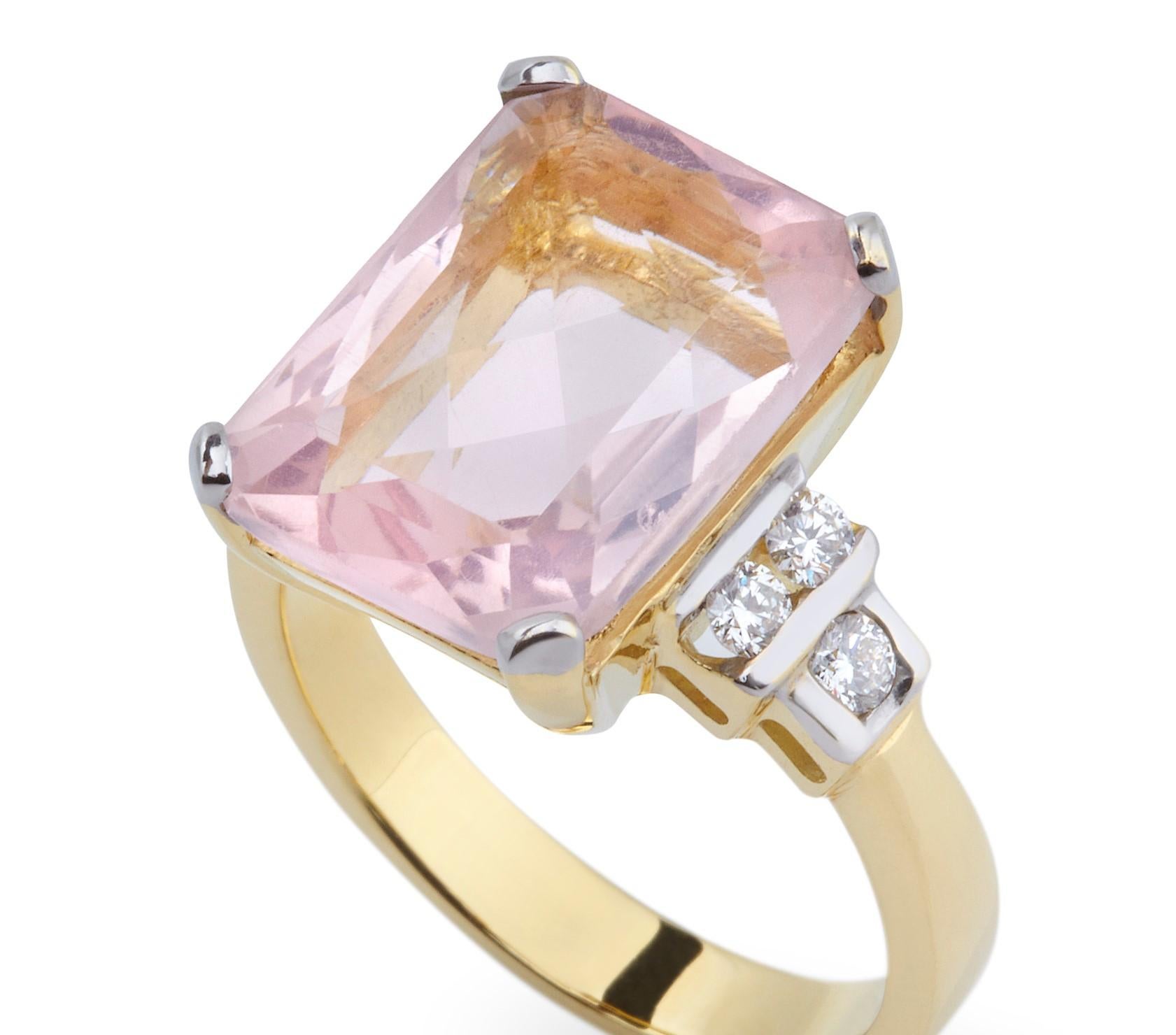 rose quartz diamond cut