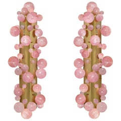 Rose Quartz Bubble Sconces by Phoenix