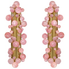 Rose Quartz Bubble Sconces by Phoenix