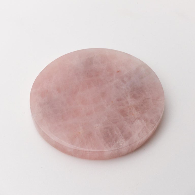 Rose Quartz Coasters, Set of 4 at 1stDibs