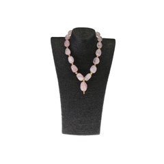 Rose Quartz Gold necklace