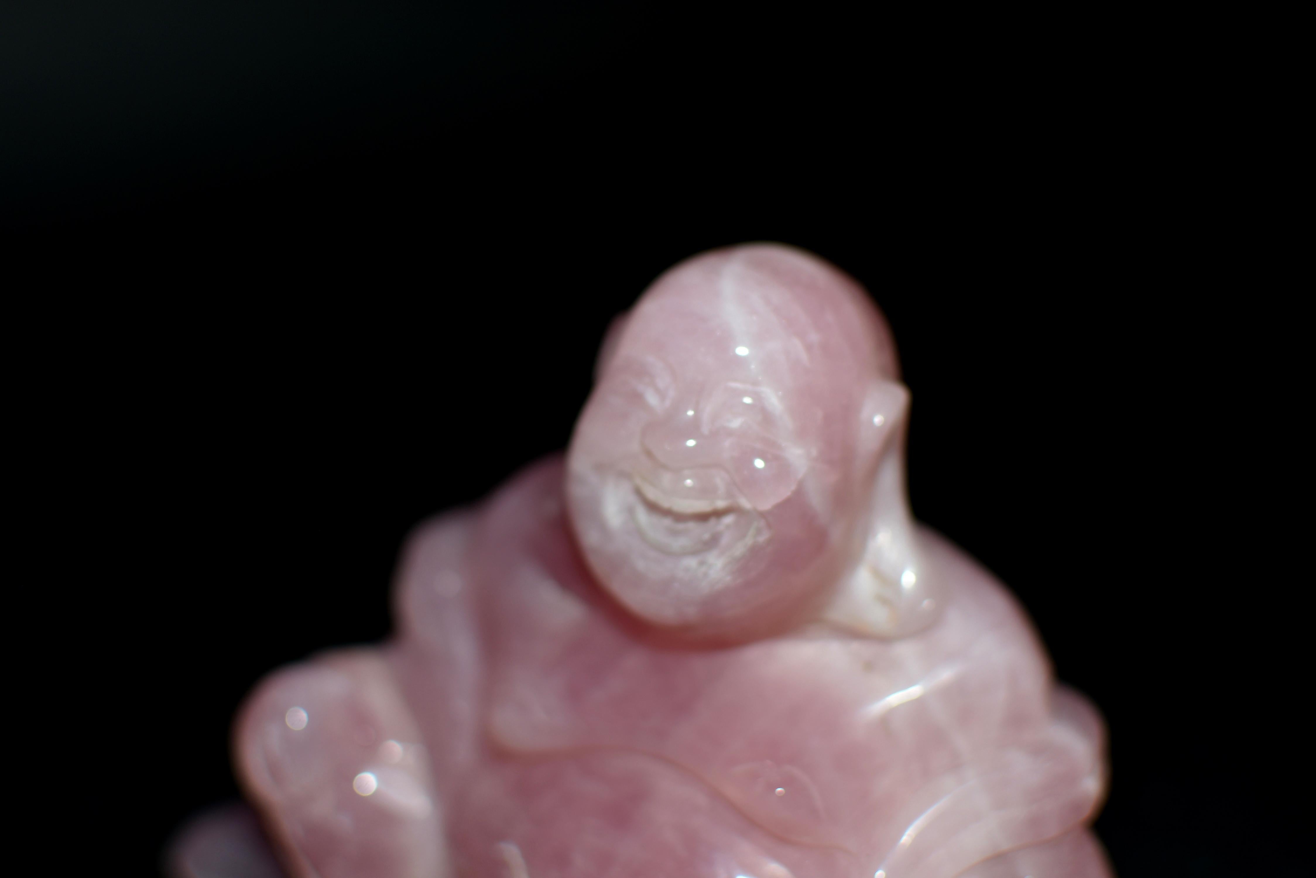 Rose Quartz Happy Buddha For Sale 2