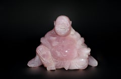 Rose Quartz Happy Buddha