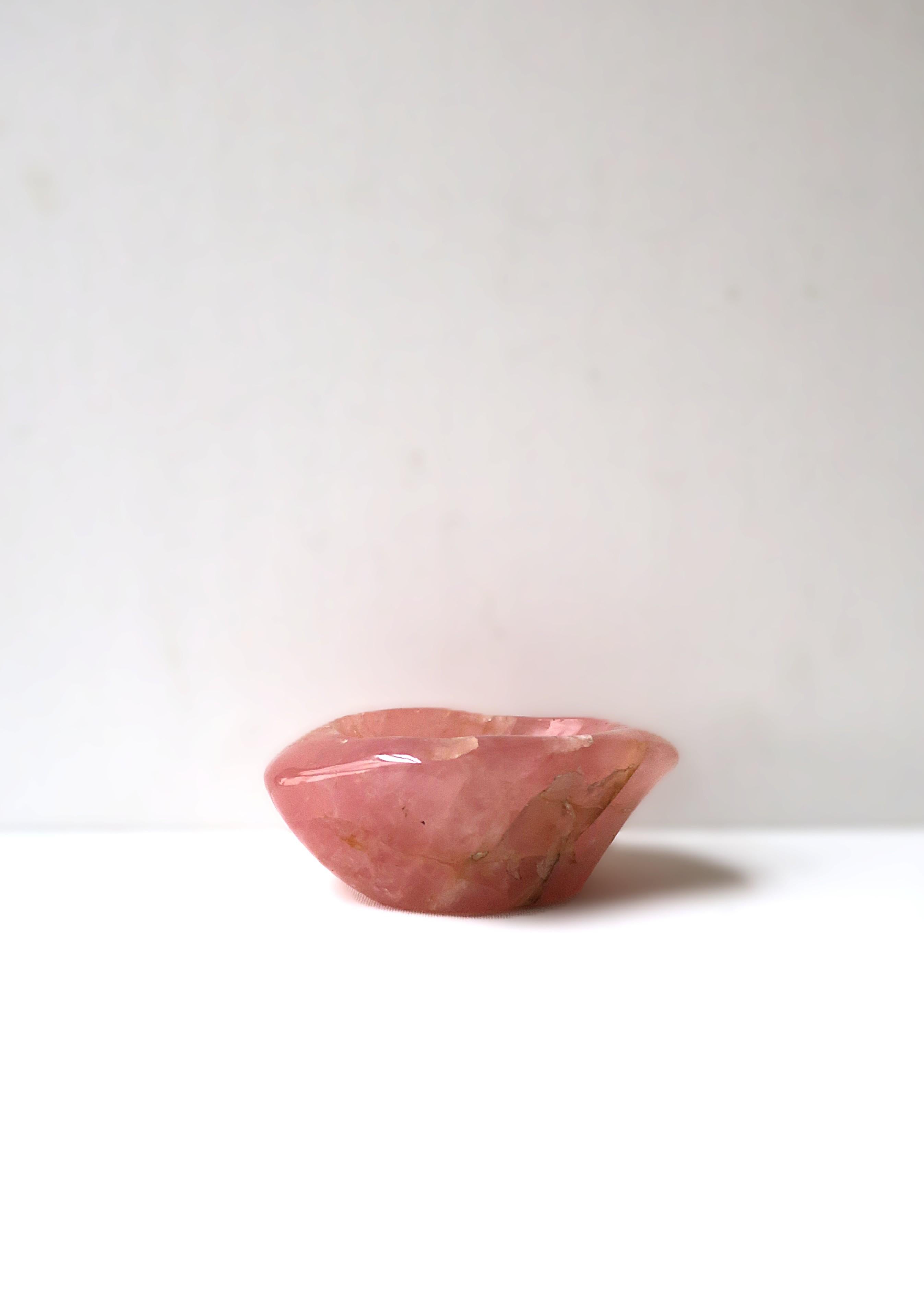 Rose Quartz Jewelry Dish For Sale 7