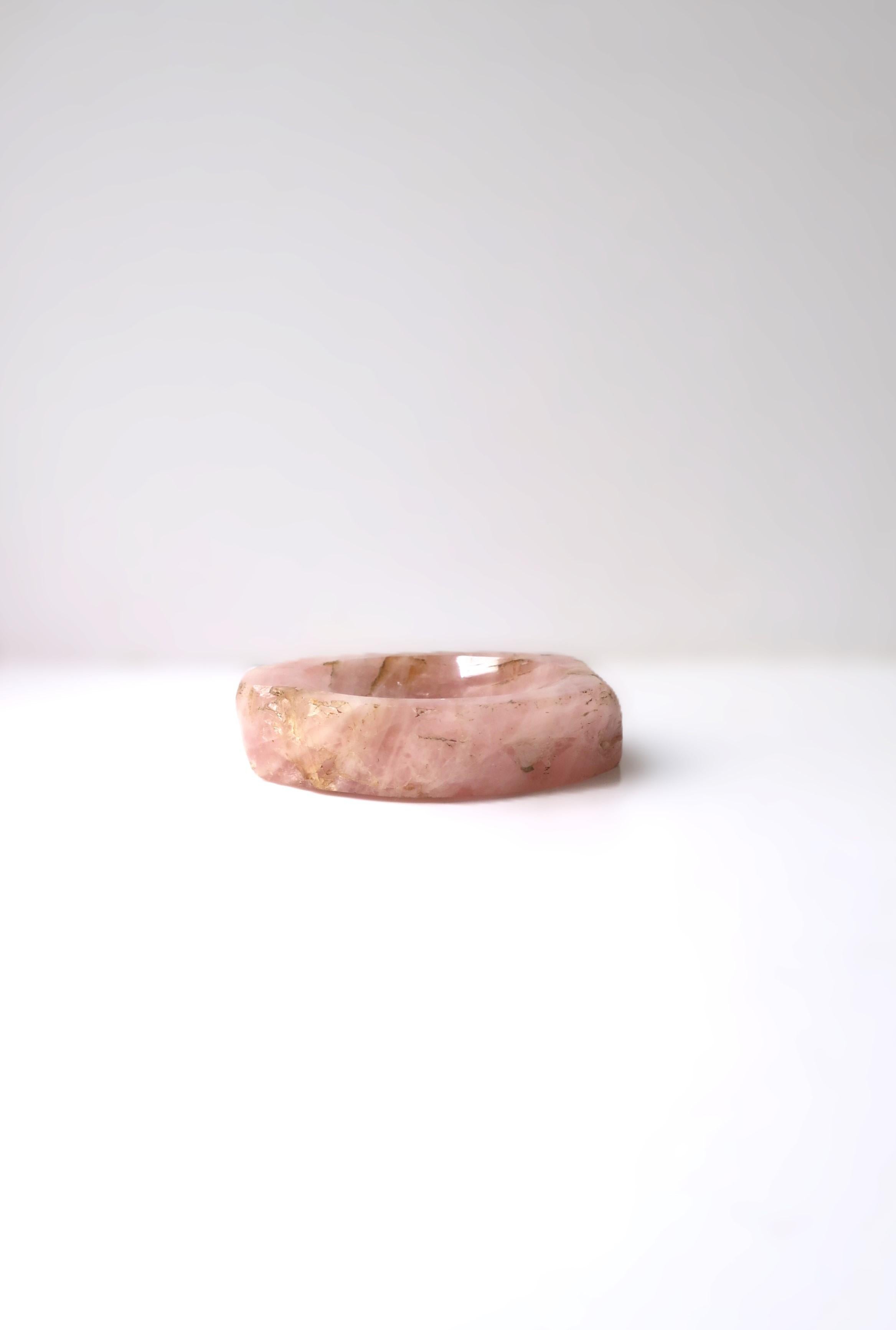Rose Quartz Jewelry Dish For Sale 6