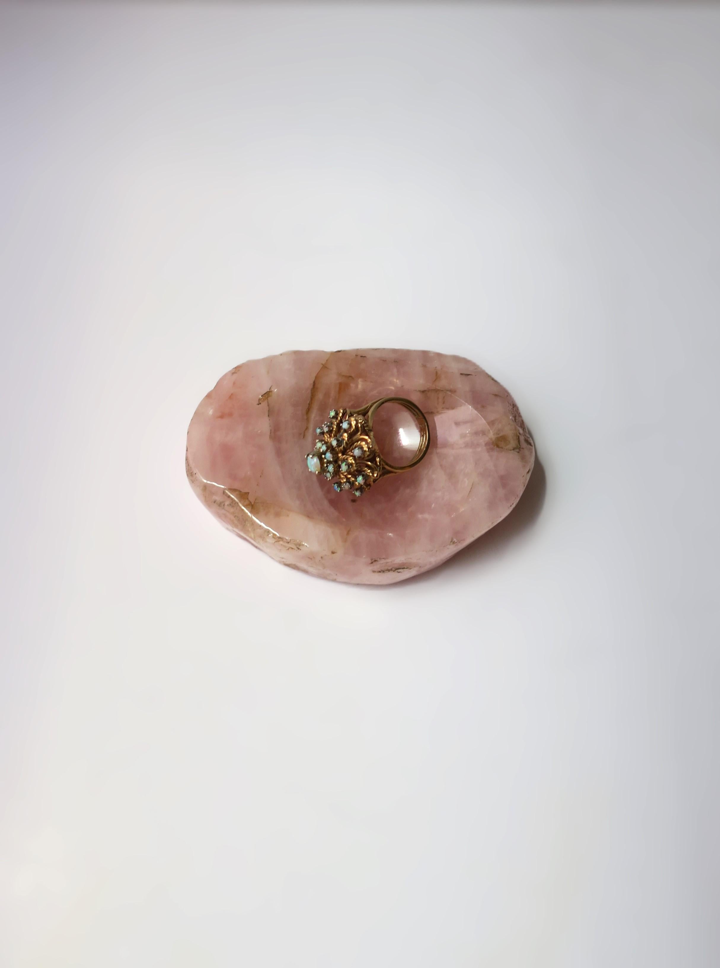 Rose Quartz Jewelry Dish For Sale 2