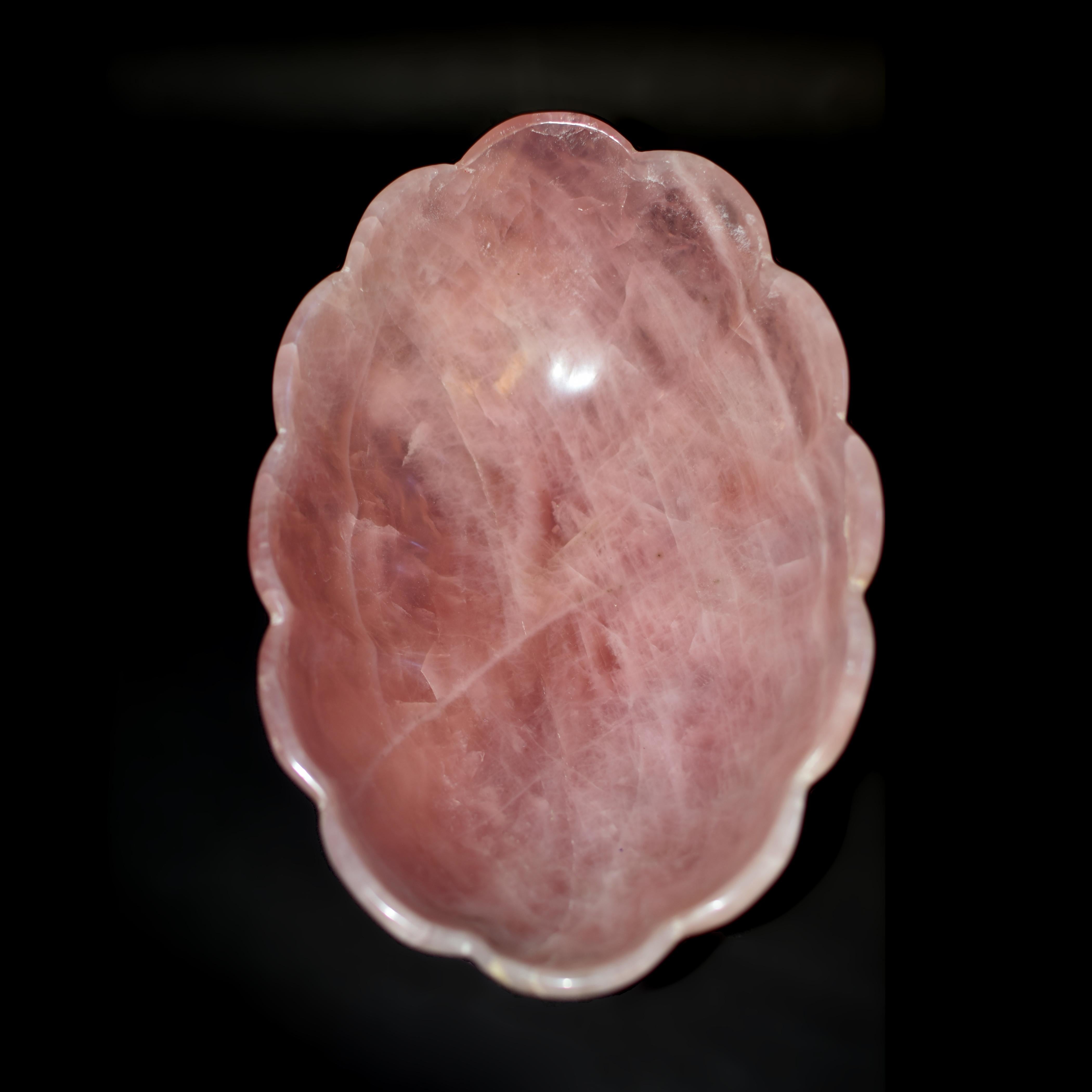 Rose Quartz Lotus Bowl 11