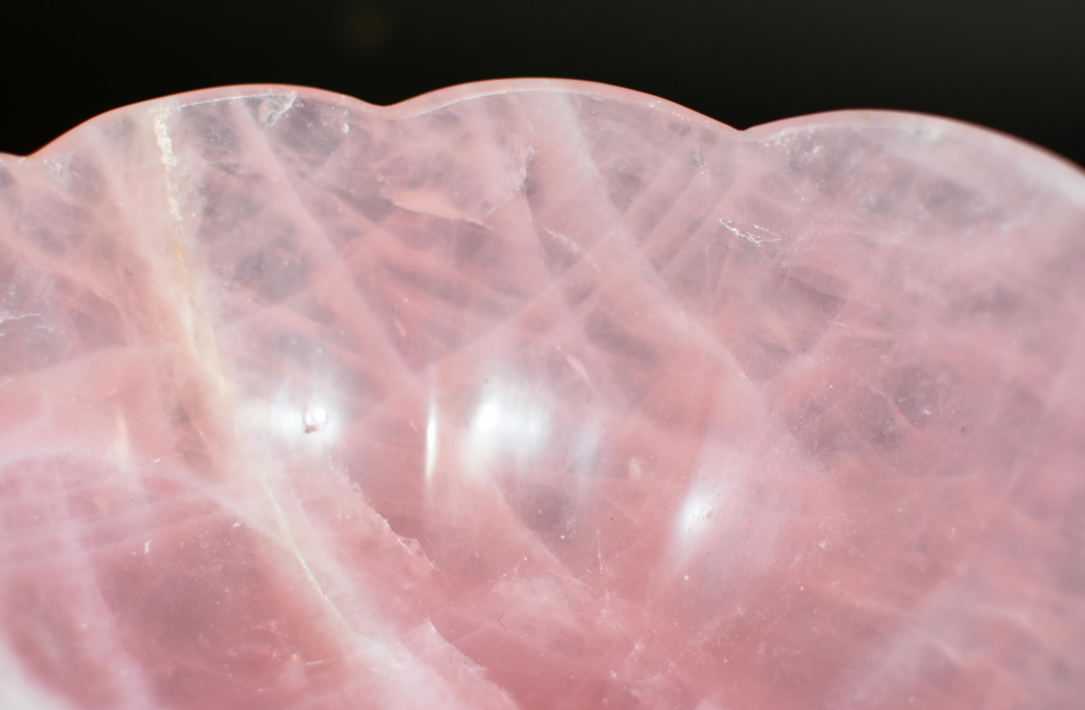 Quartz Rose Lotus Bowl 8