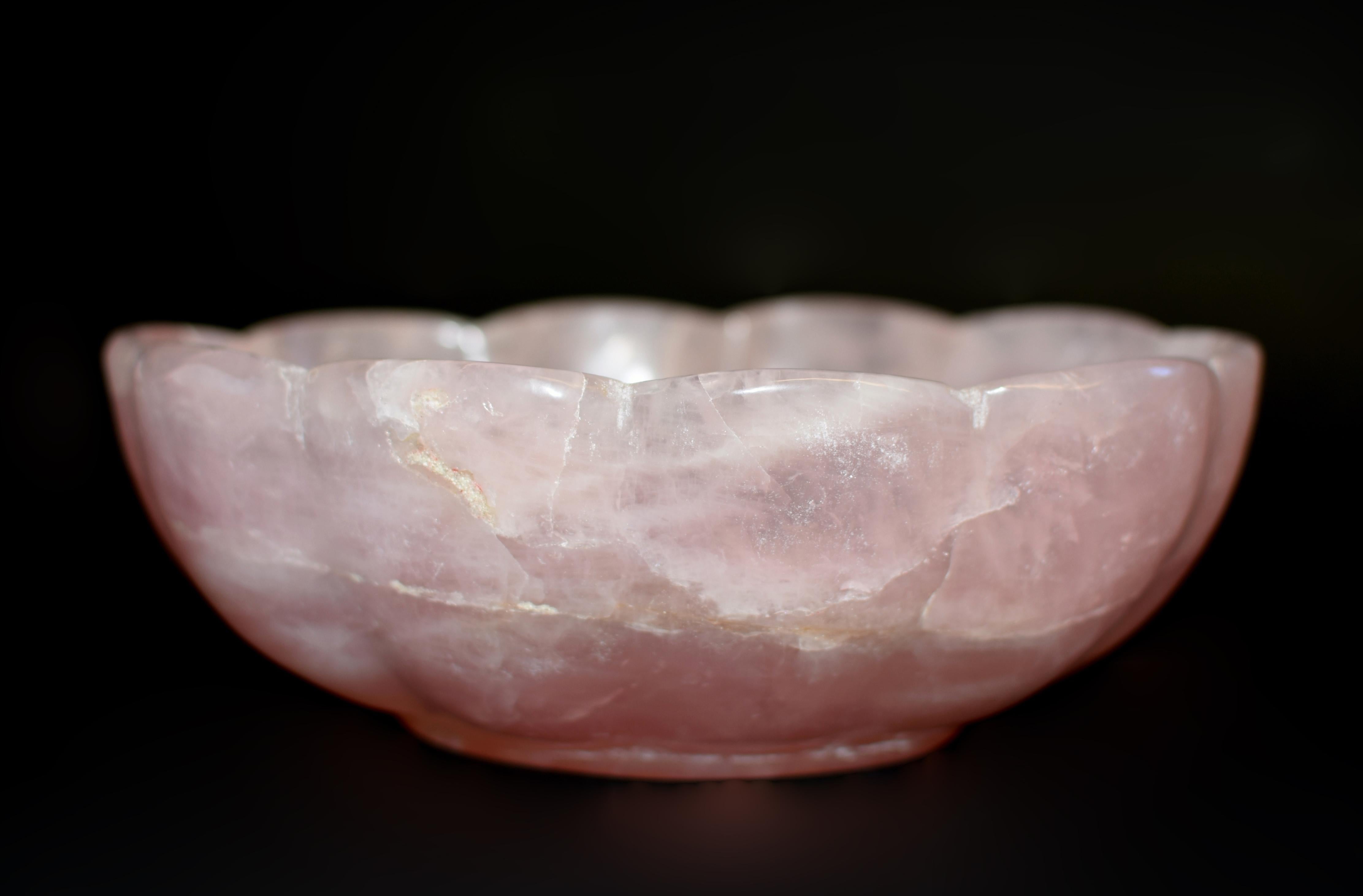 Bol Lotus en Quartz Rose 9