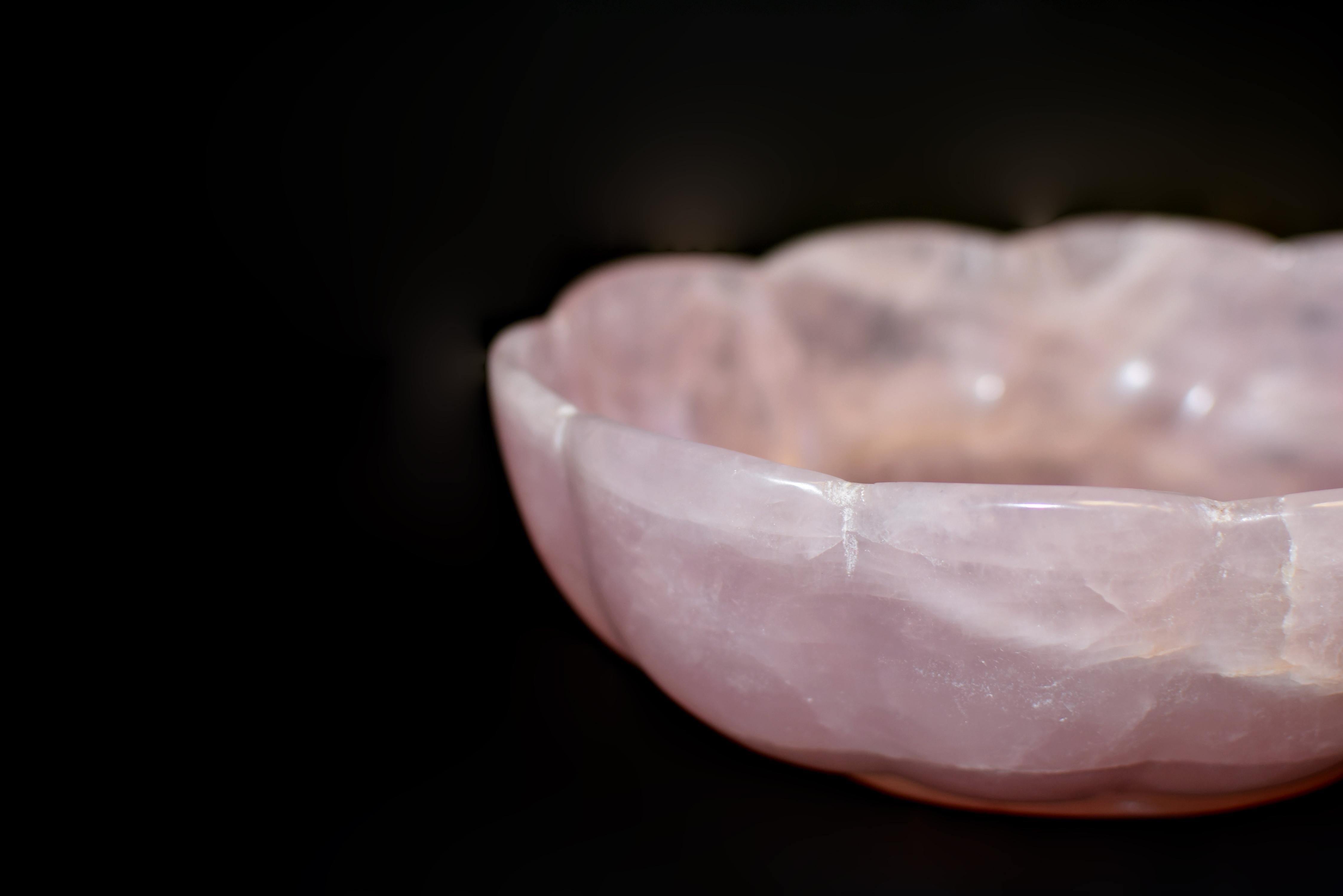 Bol Lotus en Quartz Rose 9