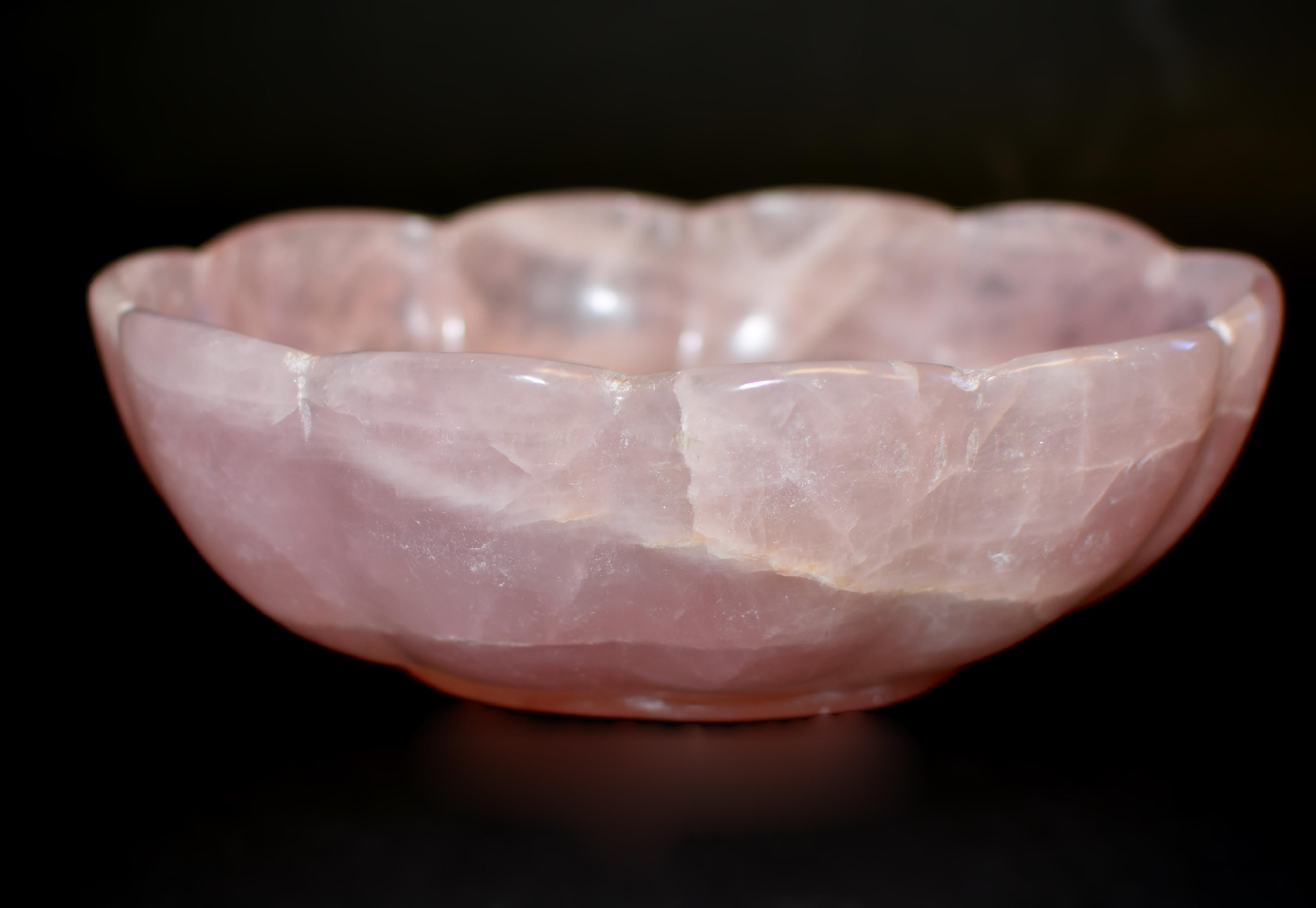 Indien Bol Lotus en Quartz Rose 9