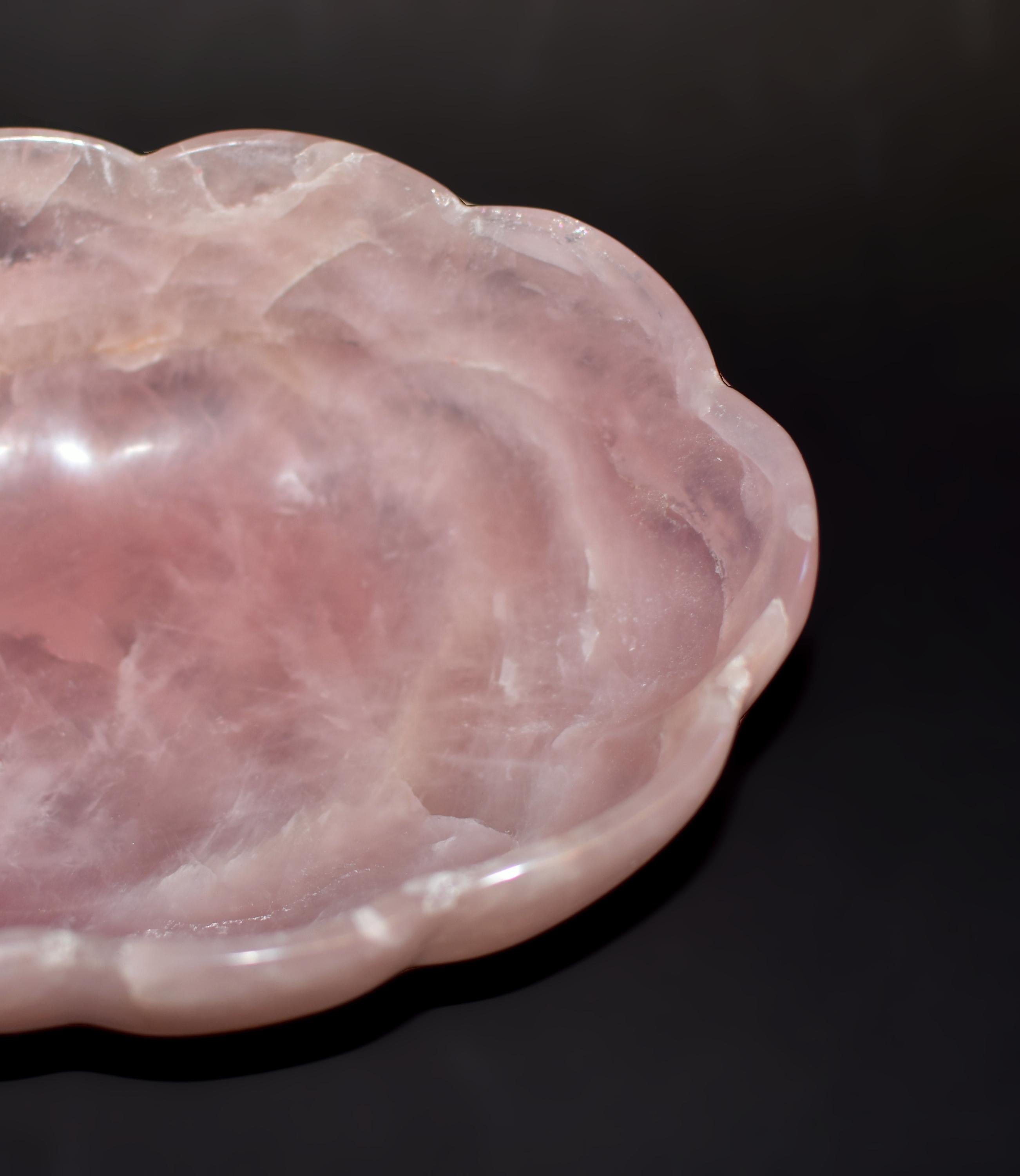 Quartz rose Bol Lotus en Quartz Rose 9