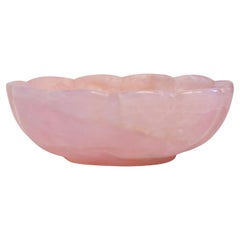 Rose Quartz Lotus Bowl 9"