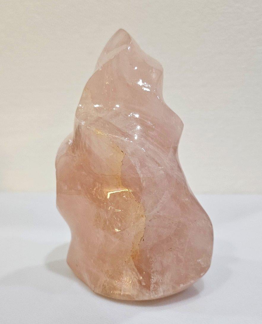 Escultura Llama de Cuarzo Rosa Natural Tallado - OFERTA DE CIERRE Cristal en venta
