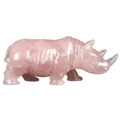 Rhino en quartz rose