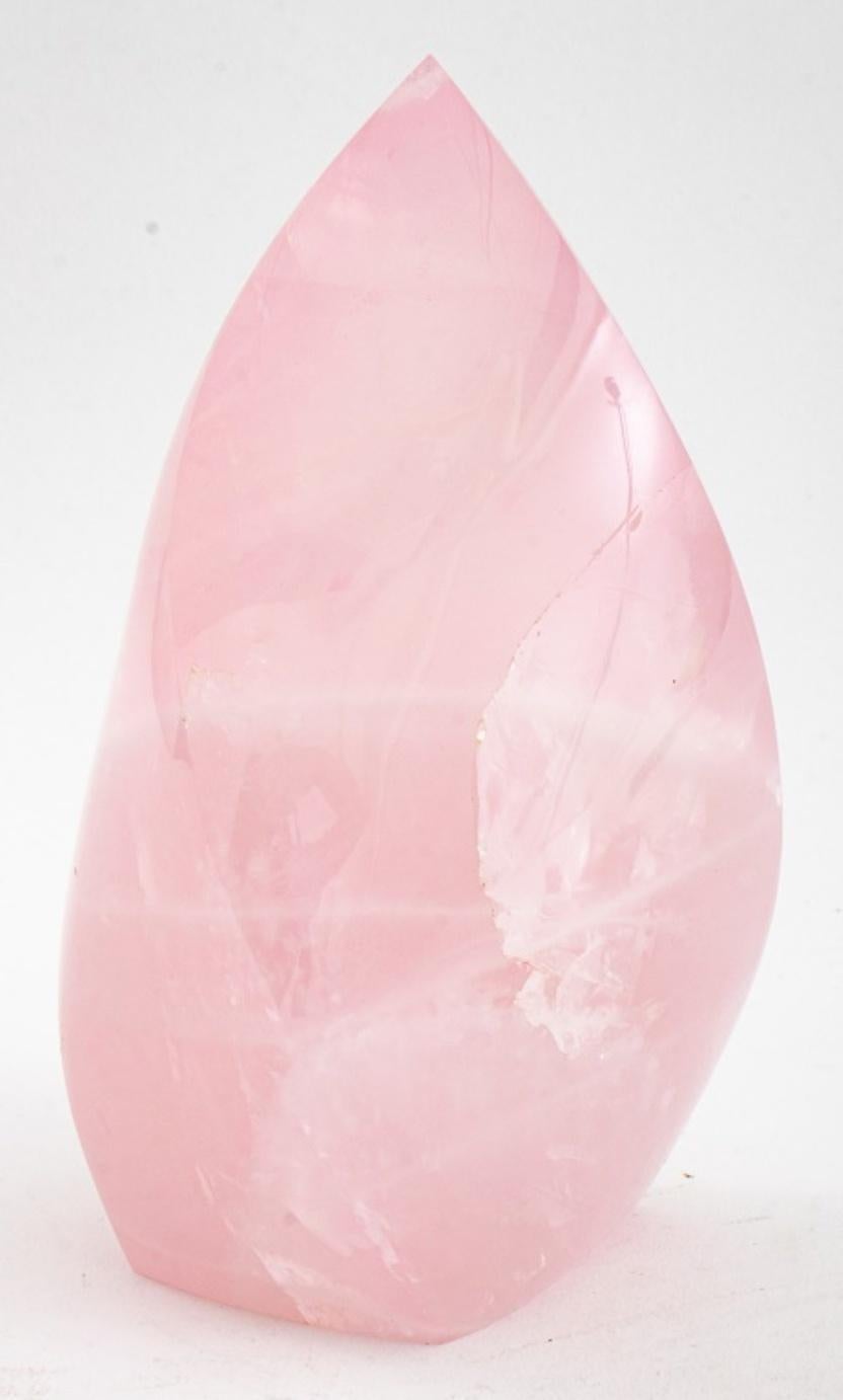 Moderne Ornement de table en quartz rose, spécimen de pierre précieuse en vente