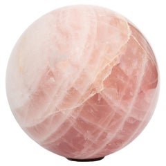 Sphère de quartz rose, 8"  