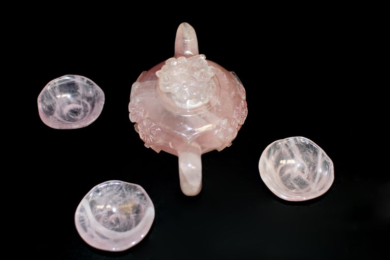 Rose Quartz Tea Set For Sale at 1stDibs