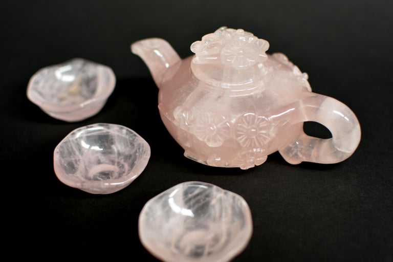 Rose Quartz Tea Set For Sale at 1stDibs