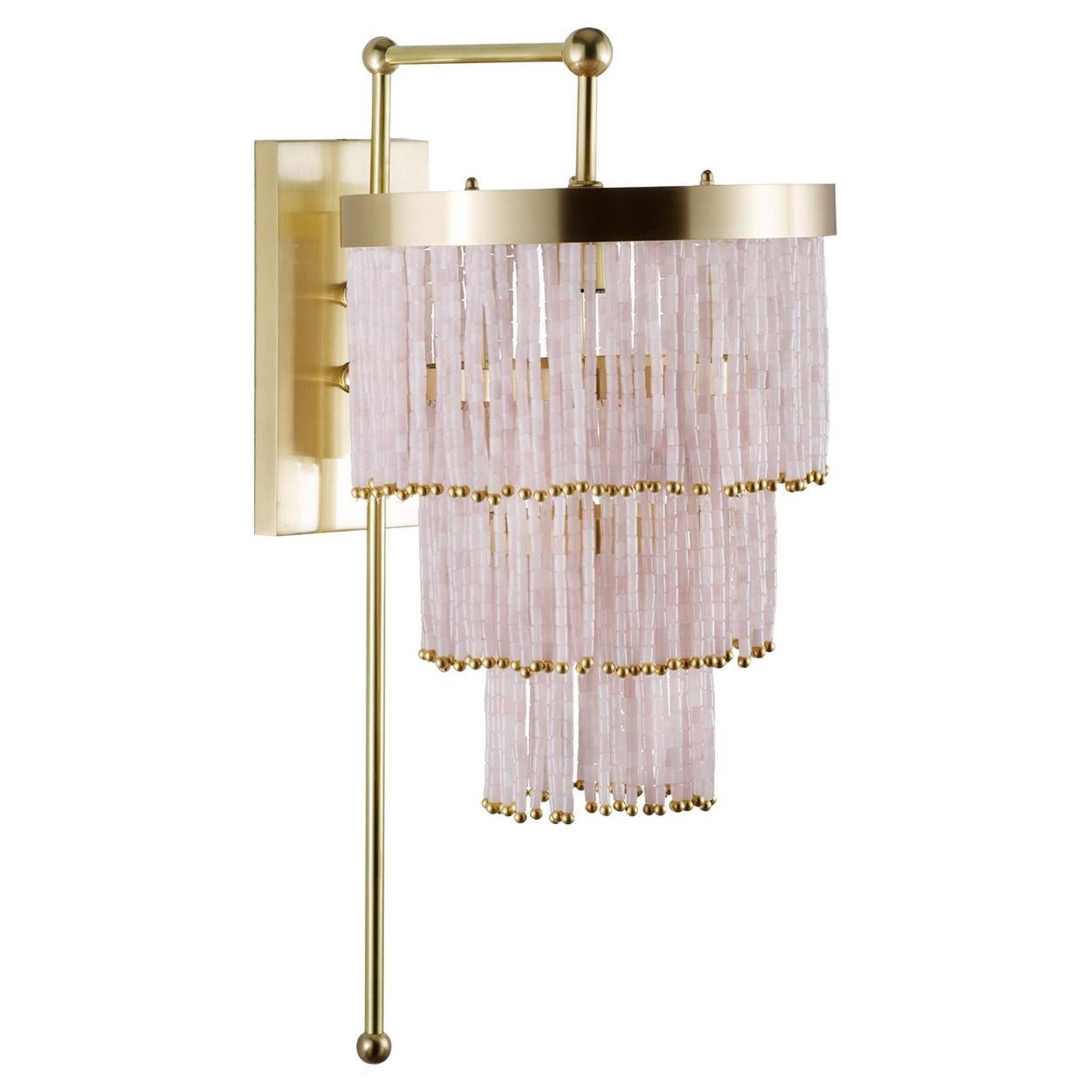 Rose Quartz Wall Lamp by Badari