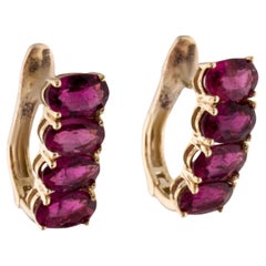 14K Tourmaline Drop Earrings - 2.40ctw, Stunning Gemstone Jewelry, Unique Style