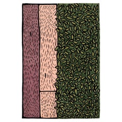 "Rose Realm": Handcrafted Nepalese Wool Rug