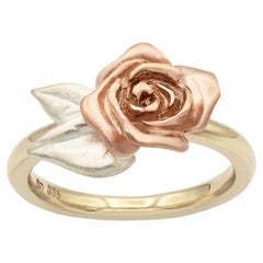 Rose Ring/ 9CT Gold 'Rose Gold, White Gold and Yellow Gold'