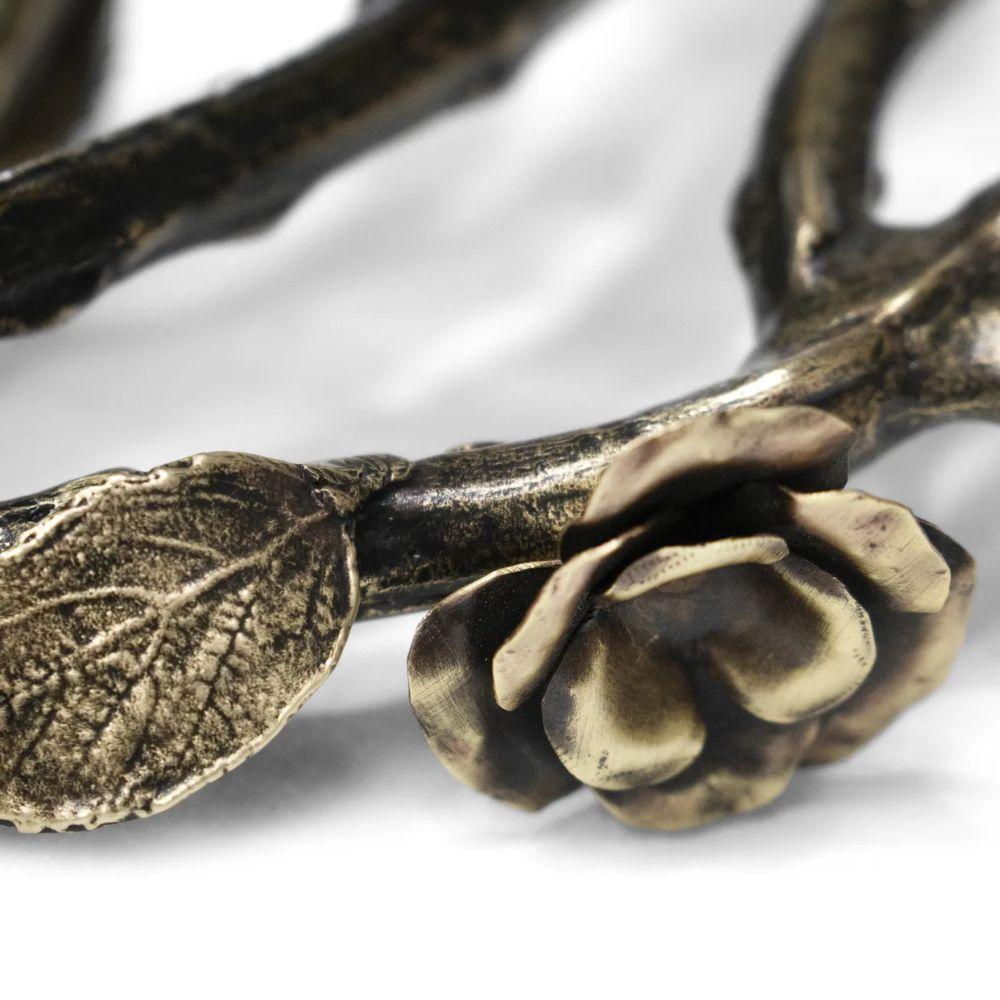 Ottone Lampadario rotondo Rose in vendita