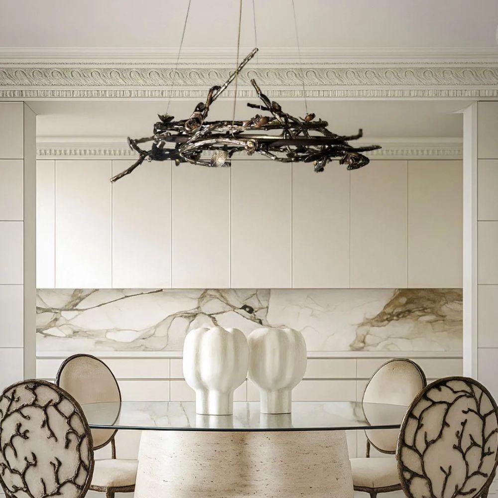 Lampadario rotondo Rose in vendita 1