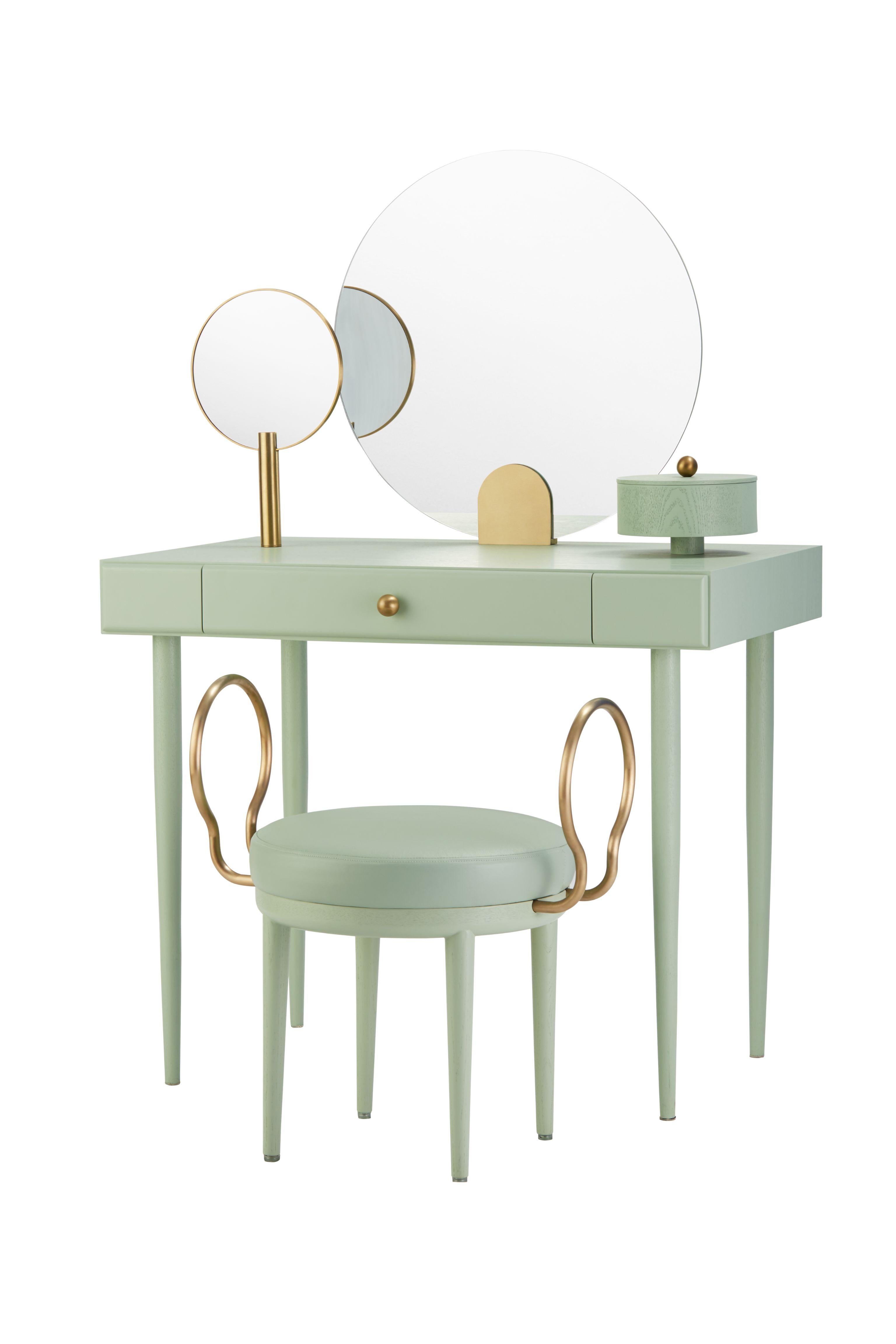 Rose Selavy Vanity Desk with Stool by Thomas Dariel In New Condition In Geneve, CH