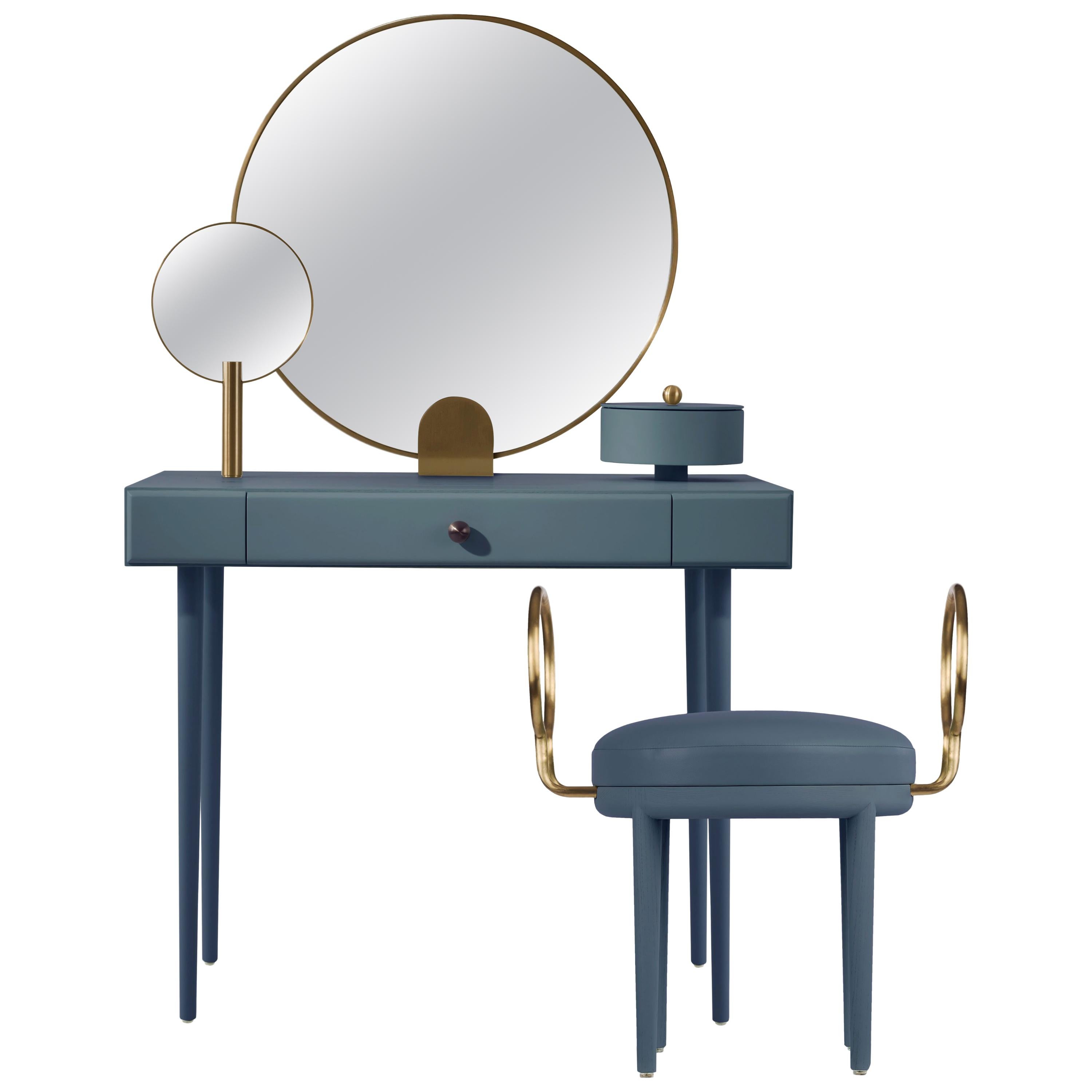 Rose Selavy Vanity Desk with Stool by Thomas Dariel For Sale at 1stDibs