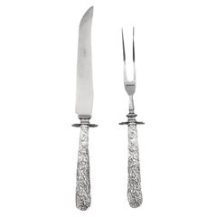 Rose Sterling Carving Set