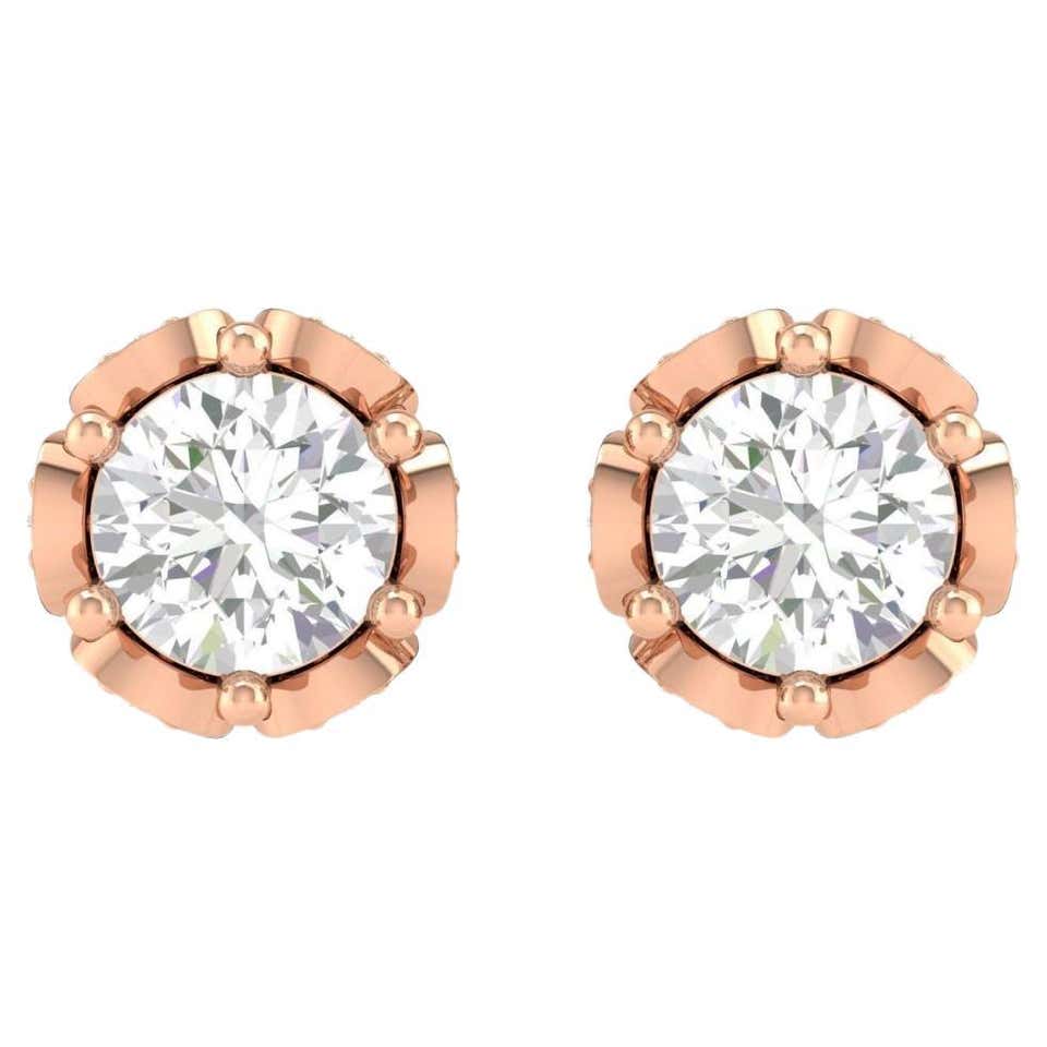 Angel Earrings, 18K Rose Gold For Sale at 1stDibs