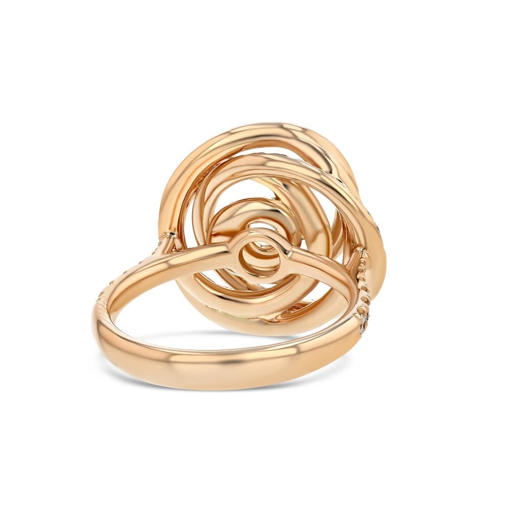 Women's or Men's Rose Swirl Ring For Sale