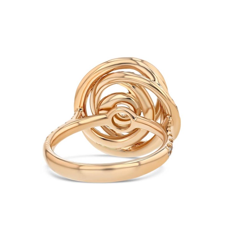 Rose Swirl Ring For Sale at 1stDibs