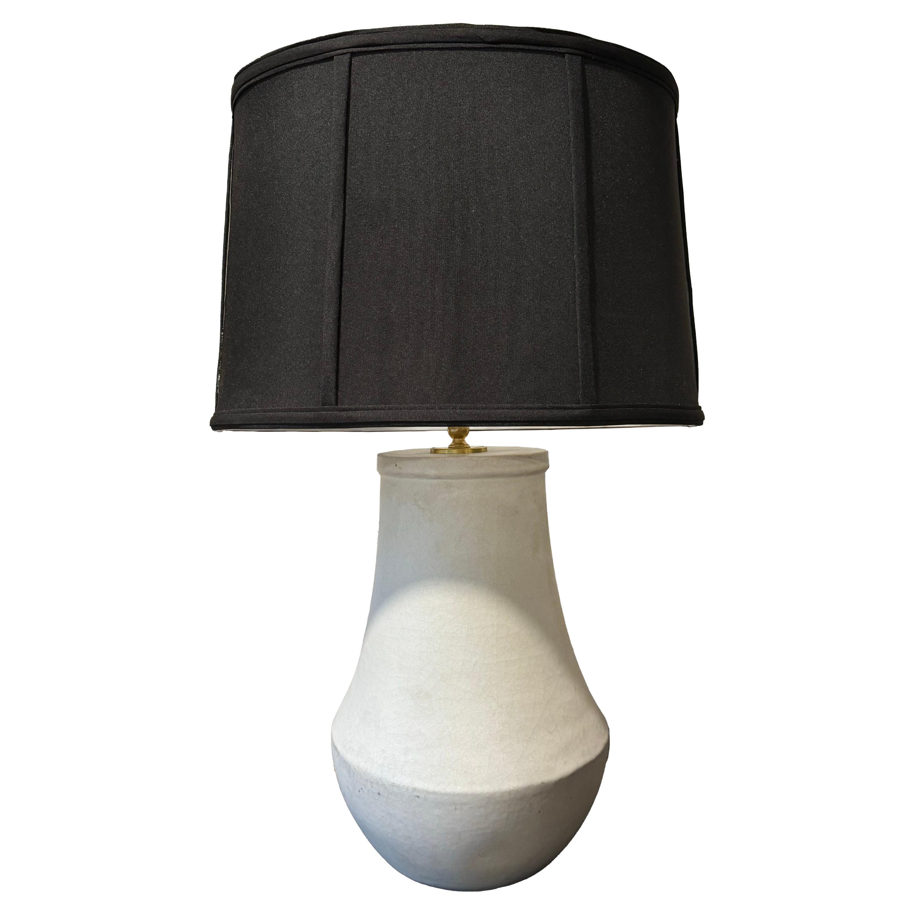 Rose Tarlow Lamp w/ Black Oval Shade For Sale
