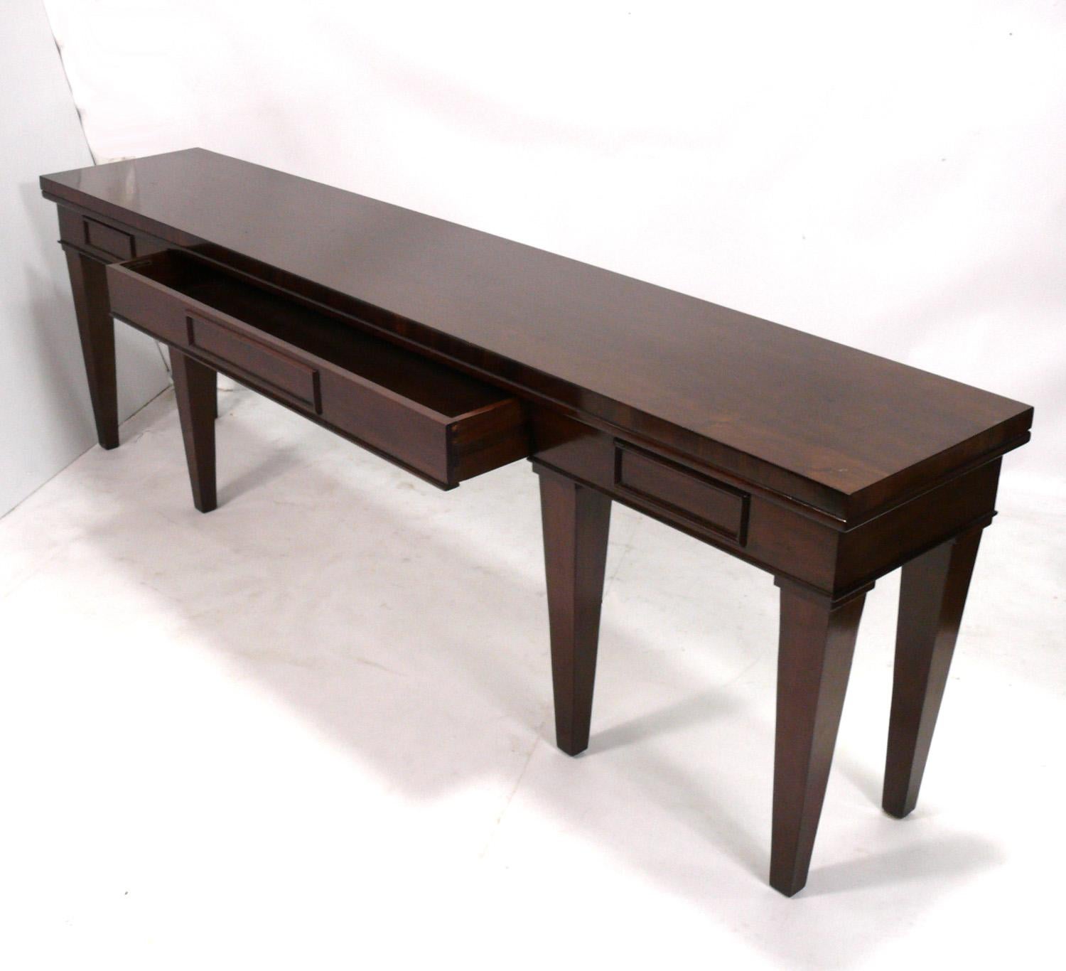 American Rose Tarlow Large Scale Console Table or Bar