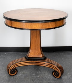 Rose Tarlow Melrose House Biedermeier Style Walnut Center Table