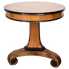 Rose Tarlow Melrose House Biedermeier Style Walnut Center Table