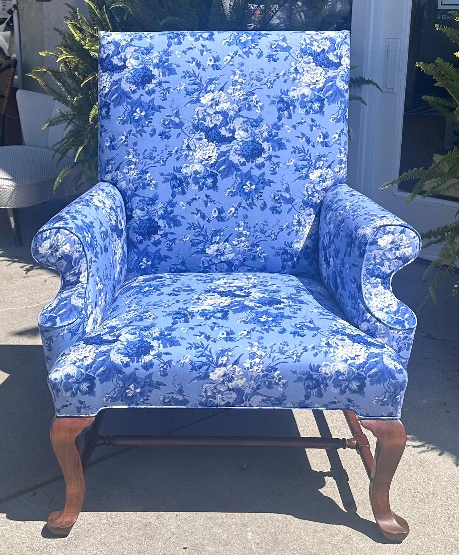 Rose Tarlow Melrose House Chippendale-Mahagoni-Ohrensessel mit Ohrensessel mit Ralph Lauren im Angebot 1