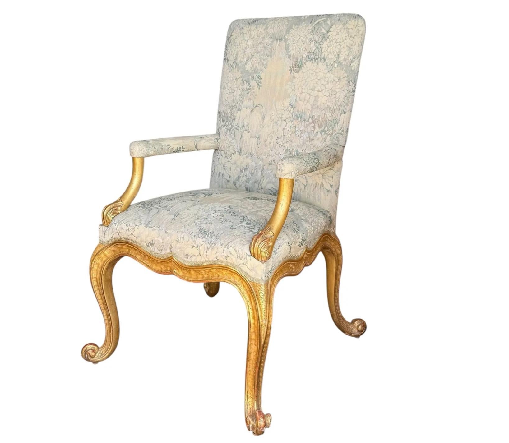 Rose Tarlow Melrose House Giltwood Kent Armchair. 1 of 14 Available..