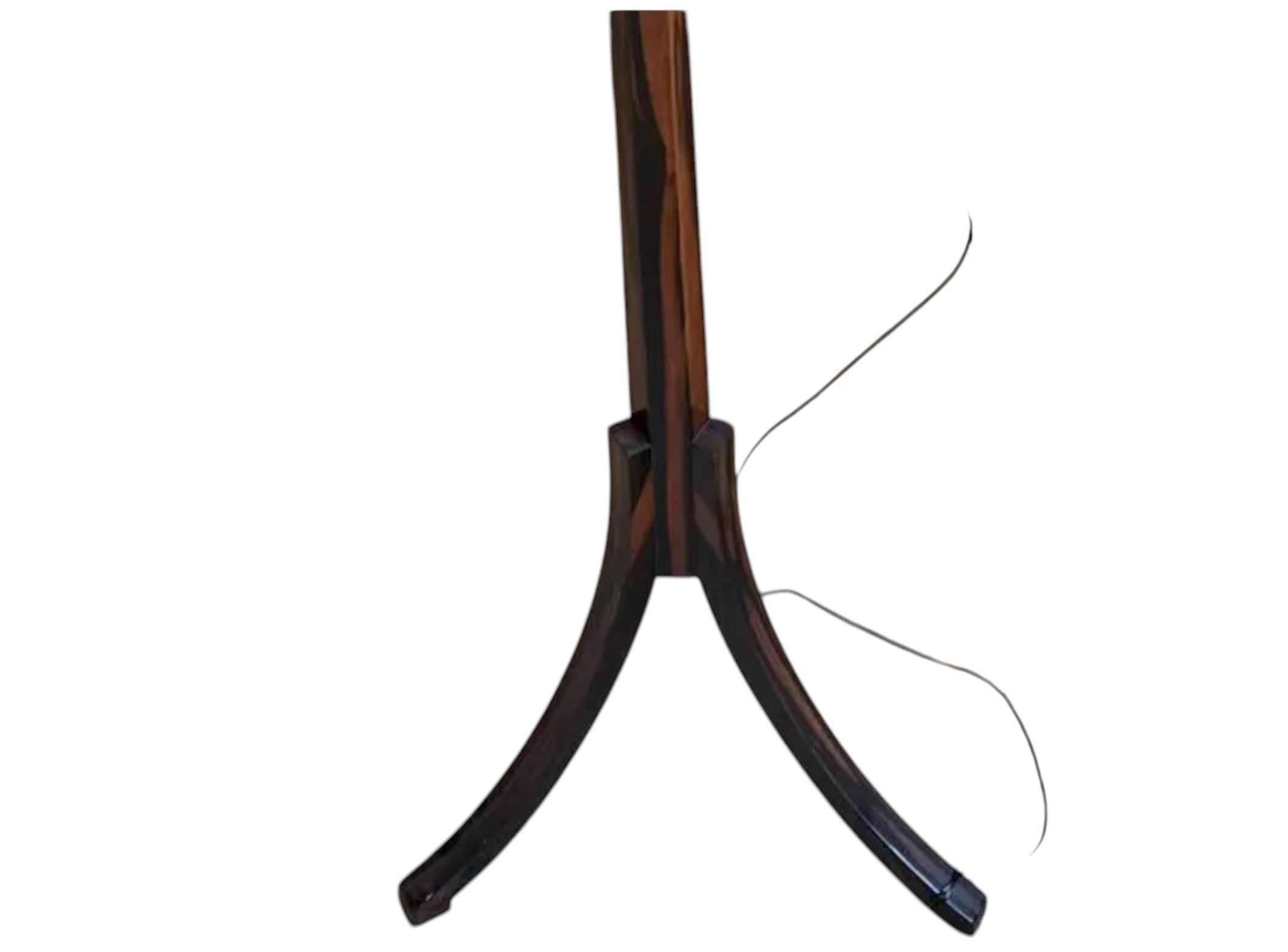 Art Deco Rose Tarlow Melrose House Macassar Ebony Floor Lamp