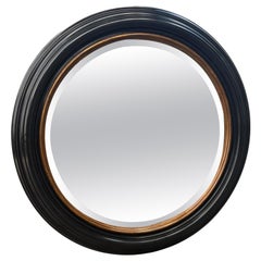 Rose Tarlow Melrose House Regency Black & Gold Round Portal Mirror - 1 of 2