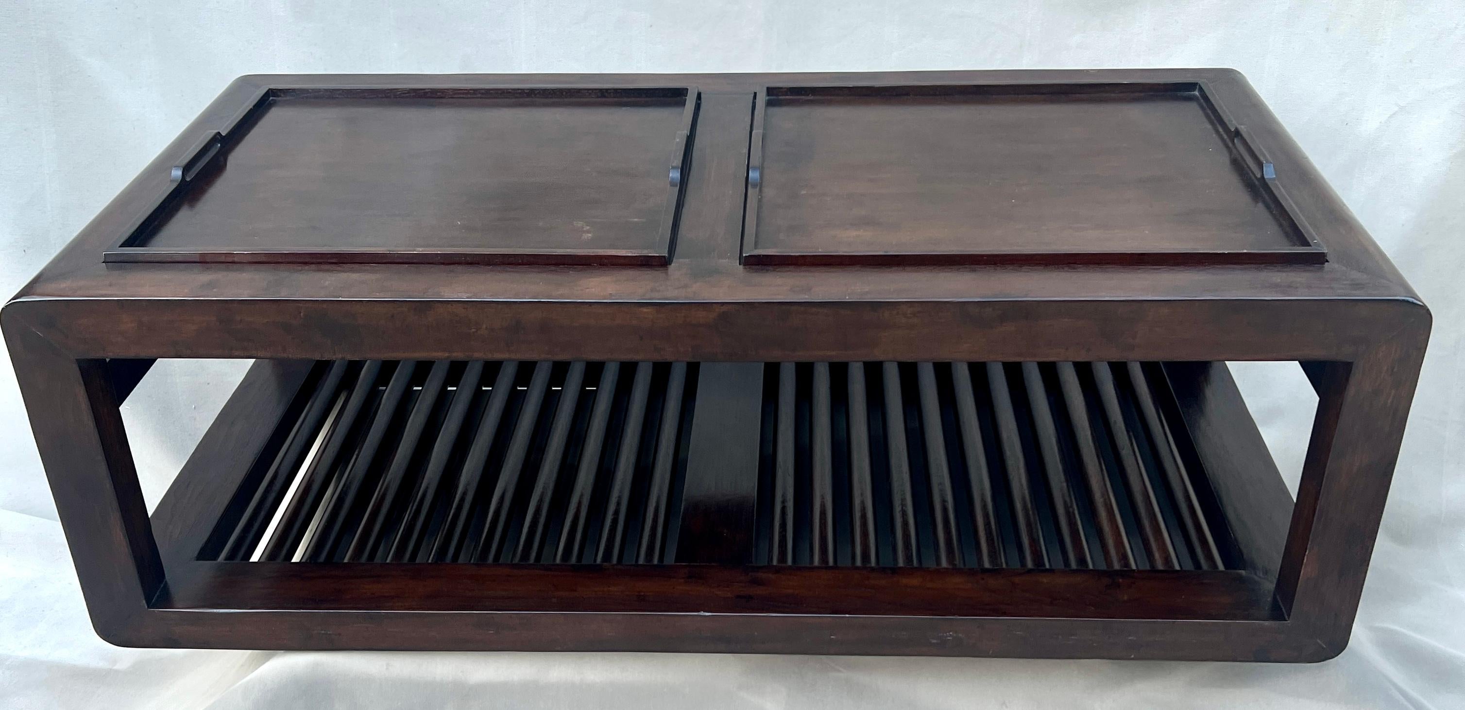Rose Tarlow Raison Mahogany Chinese Coffee Table For Sale 3