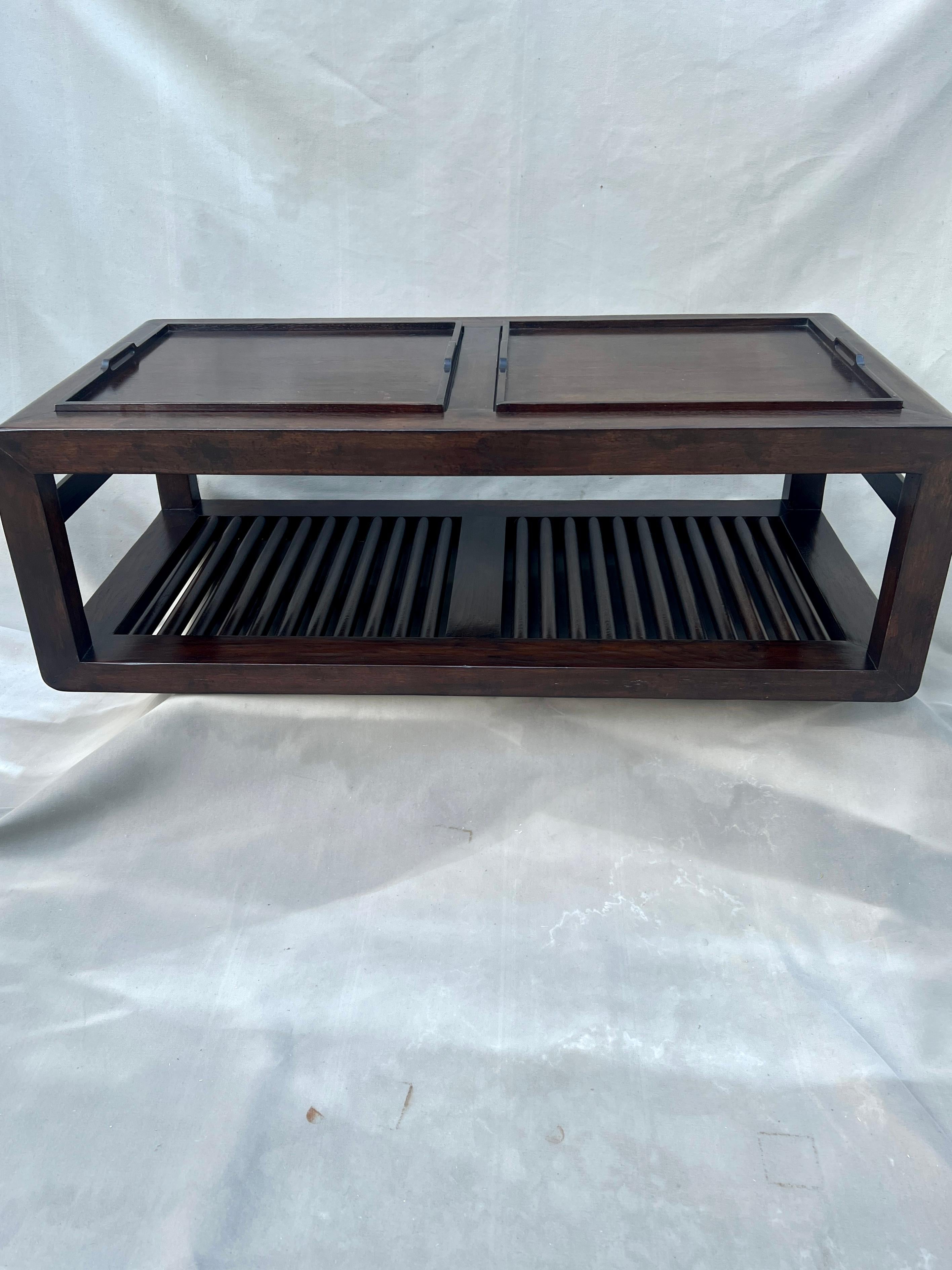 Rose Tarlow Raison Mahogany Chinese Coffee Table For Sale 4