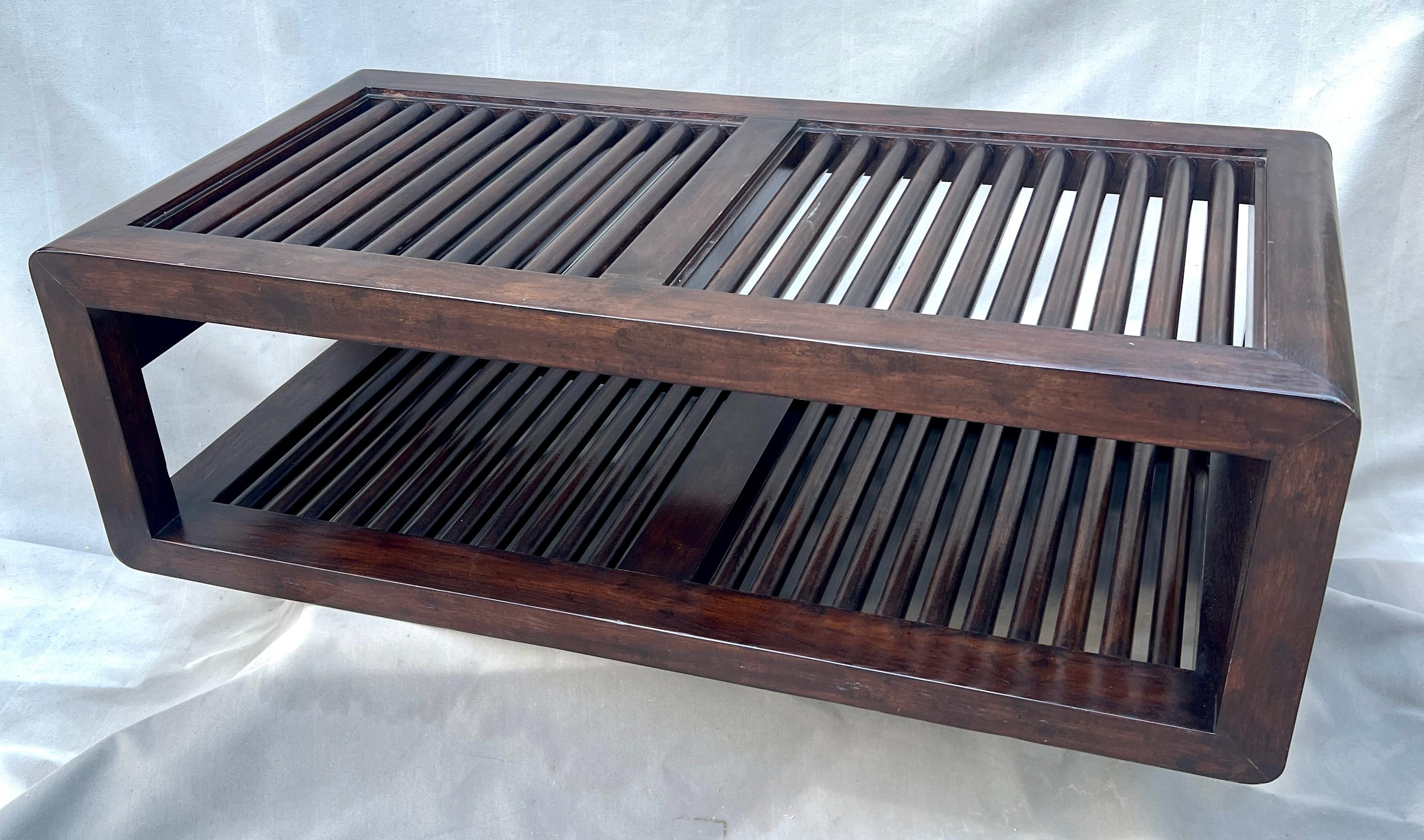 An Impeccable Cocktail Table by Rose Tarlow Melrose House.

The table and two additional trays are custom and made to order at Tarlow.  The Mahogany table is extremely heavy and well made and comes with two additional trays, also custom made and