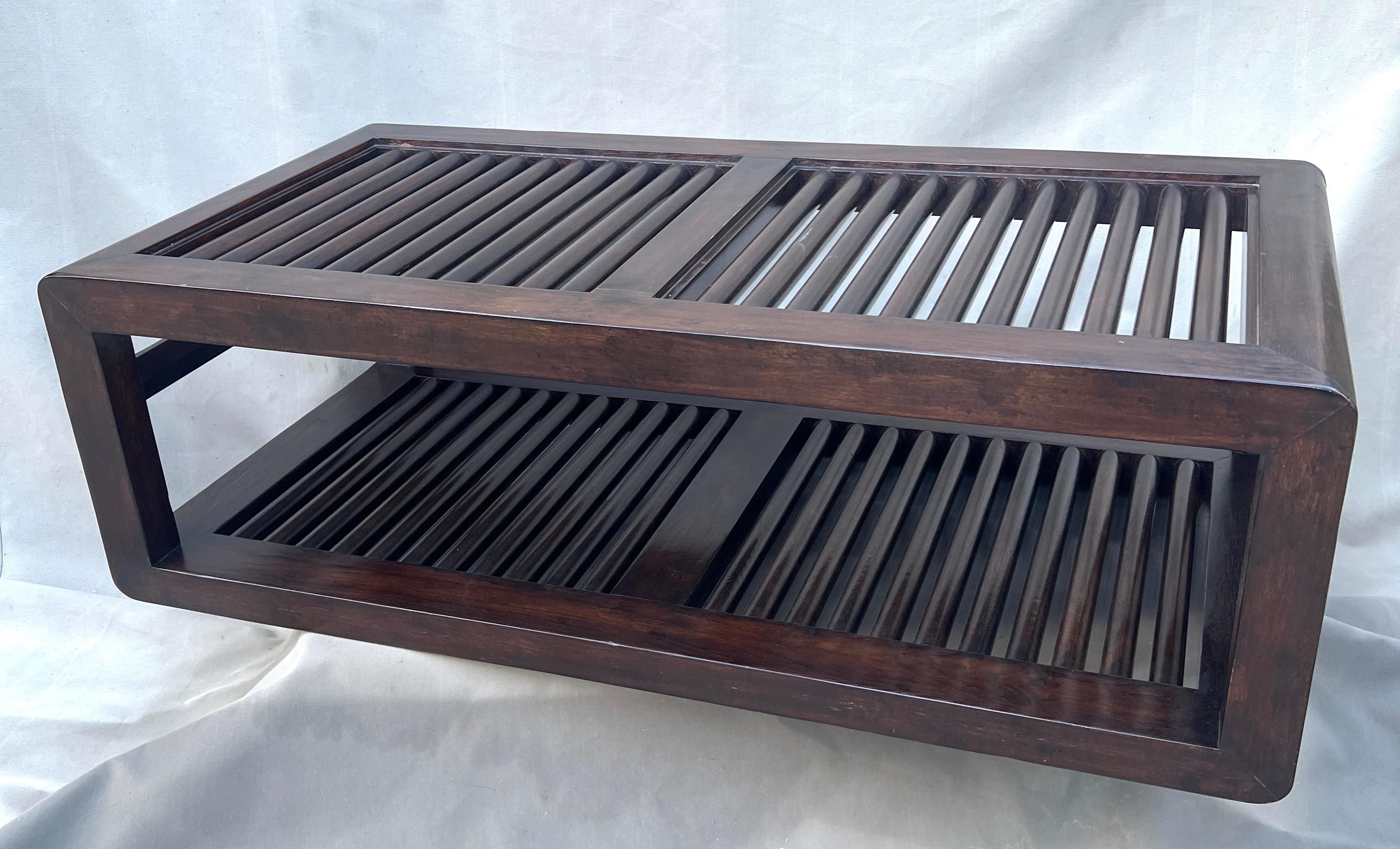 Modern Rose Tarlow Raison Mahogany Chinese Coffee Table For Sale