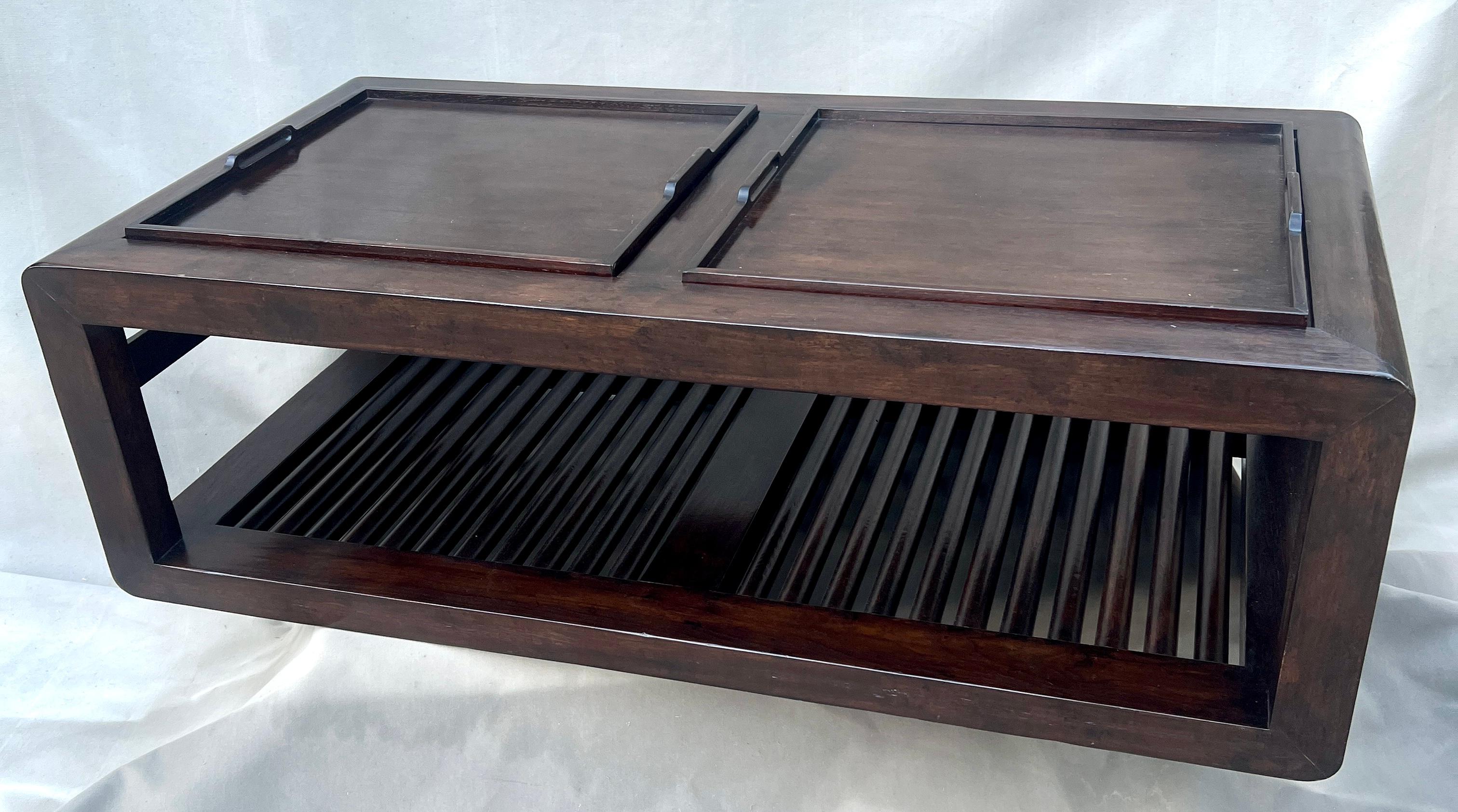 Hand-Crafted Rose Tarlow Raison Mahogany Chinese Coffee Table For Sale